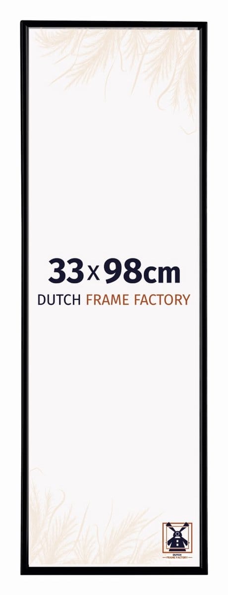 Fotolijst 33x98 cm - Kunststof - Zwart Mat - Easy
