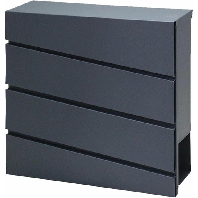 Awtools AW75041 - Brievenbus - Antraciet - Staal - Weerbestendig