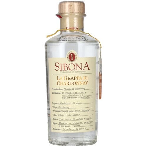 Sibona La Grappa di CHARDONNAY 40% Vol. 0,5l