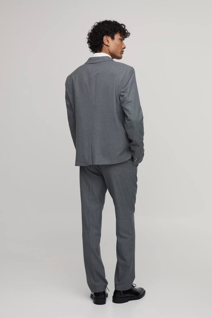 Pied-de-poule Pantalon Met Rechte Pasvorm En Tailoring | Charcoal | Size 30