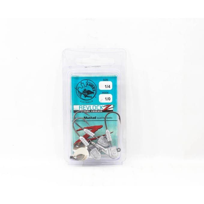 Tackle Tactics Revlockz HD NC Jig Head 1/4 oz 1/0 3/pak (9339)