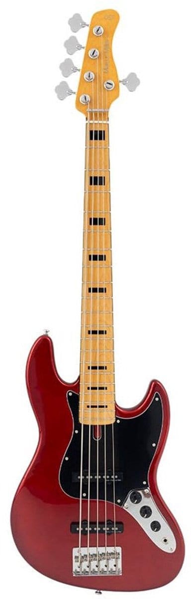 Sire V5 A5/CAR Marcus Miller 5-snarige Basgitaar Candy Apple Red