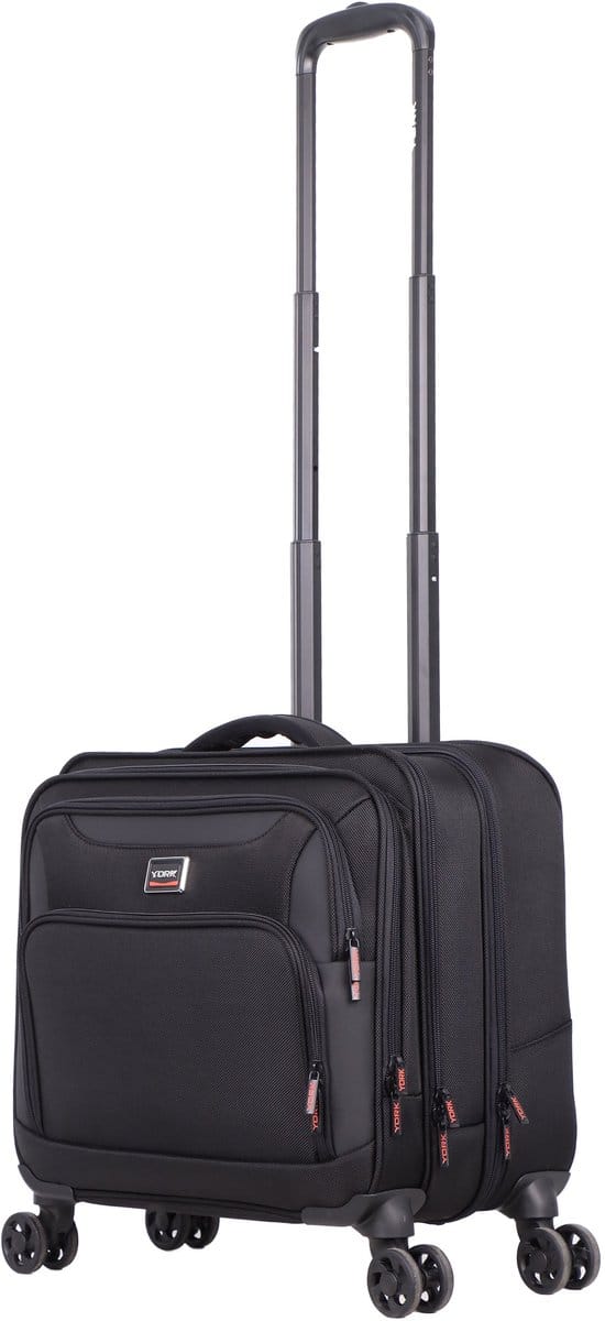 York Venture Zachte Businesskoffer 42 cm - Small - Zwart - Zwart / Small