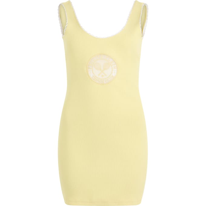 Ribbed Tank Mini Dress Tennis Club