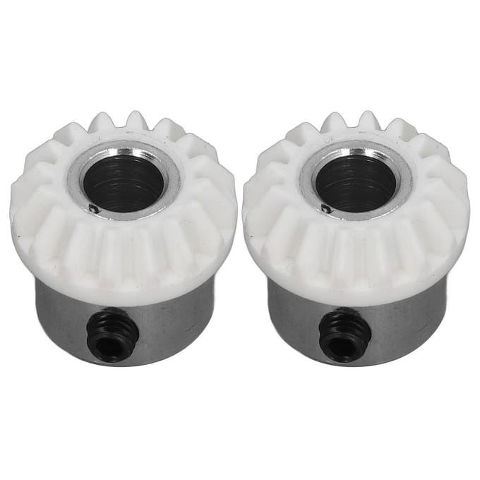 2 Stuks Verticale Bovenas Tandwiel 155819 Vervanging voor Multifunctionele Huishoudelijke Naaimachine Accessoires met 2 Schroeven white