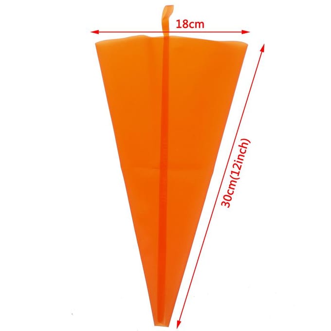 Siliconen Spuitzak voor Taartdecoratie 12Inch orange