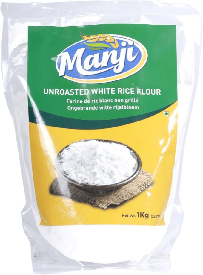 Manji - Ongeroosterde Witte Rijstmeel - 1 kg x 3