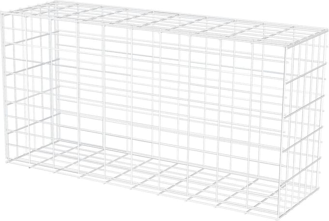 Schanskorf 100x50x30cm, compleet met ringen + tang + afstand.