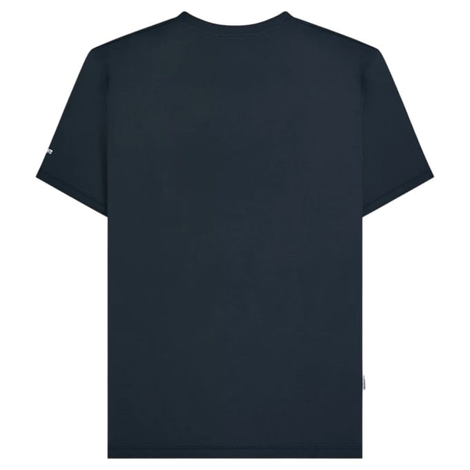 Lambretta Heren Racing Stripe T-shirt (Marine/rookblauw)