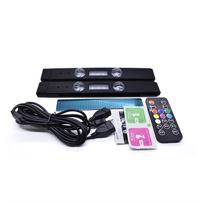 5V 3W Auto Sfeerlicht USB Opladen Kleurrijk LED Sfeerlicht Podiumlicht Ritme Geluidsbesturing A16 with remote controller