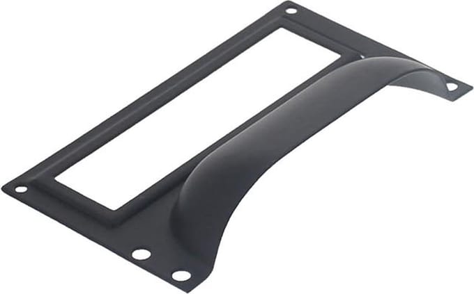 Intersteel Etiketgreep 73 mm mat zwart