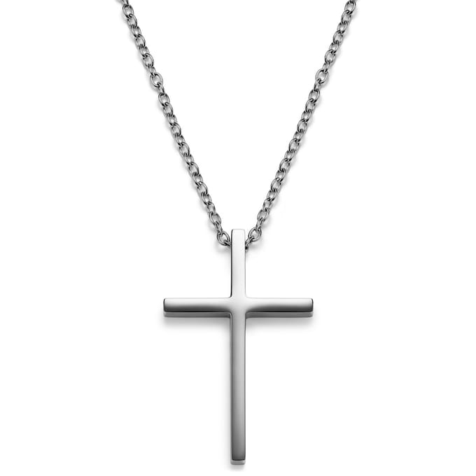 Unity | Zilverkleurige Roestvrijstalen Ketting met Kruis