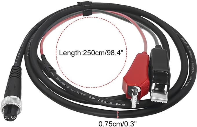 Dailygoods - Elektrische Haspelkabel 2,5 m met Flexibele Clip voor Diverse Toepassingen