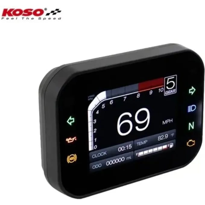 Multifunctionele motorfiets tellers Koso TFT RX-3S