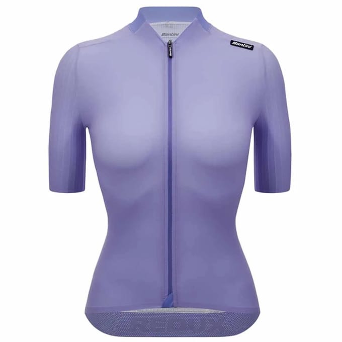 Santini Redux Speed Korte Mouw Wielertrui Paars M Vrouw