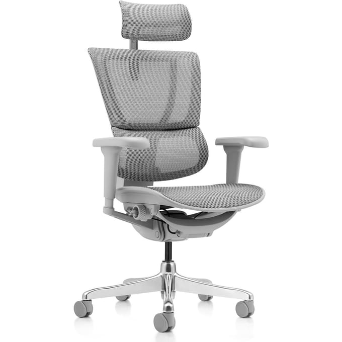 Bureaustoel / directiestoel ERGOHUMAN SLIM ULTRA G GEN2 mesh grijs hjh OFFICE