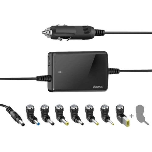Hama "Slim & Light" Universal Car Notebook Power Supply Unit - car power adapter - 70 Watt