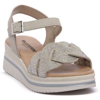 Sandalen met sleehak Valleverde ARGENTO