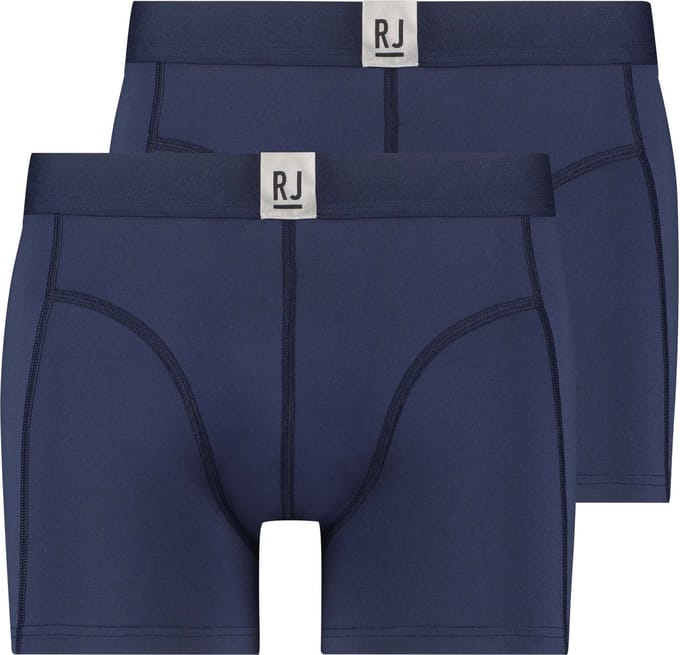 RJ Pure Color 2-Pck Heren Boxer Jort Donkerblauw S
