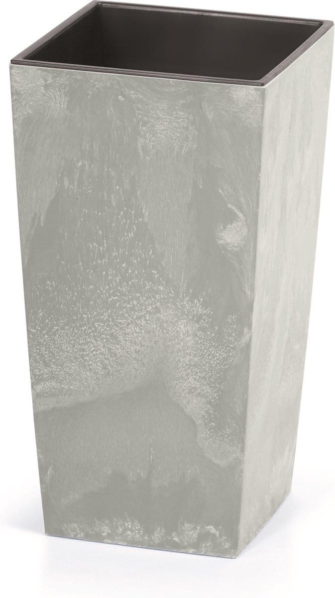 Bloempot Hoog Vierkant Urbi Square Effect 27x27x50cm BETON Prosperplast