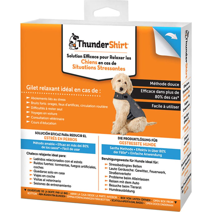 Thundershirt M - Nº1 Ontspannend vest voor gestreste honden - Direct rustgevend - Eenvoudig in gebruik - Zachte methode