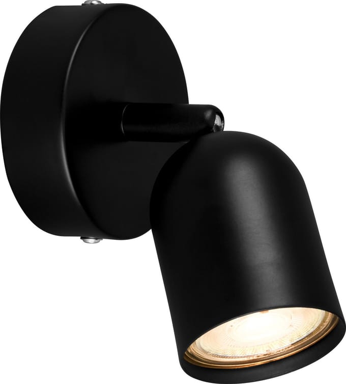 Spot BRILONER, draaibaar, max. 9 Watt, GU10, zwart, 8 cm