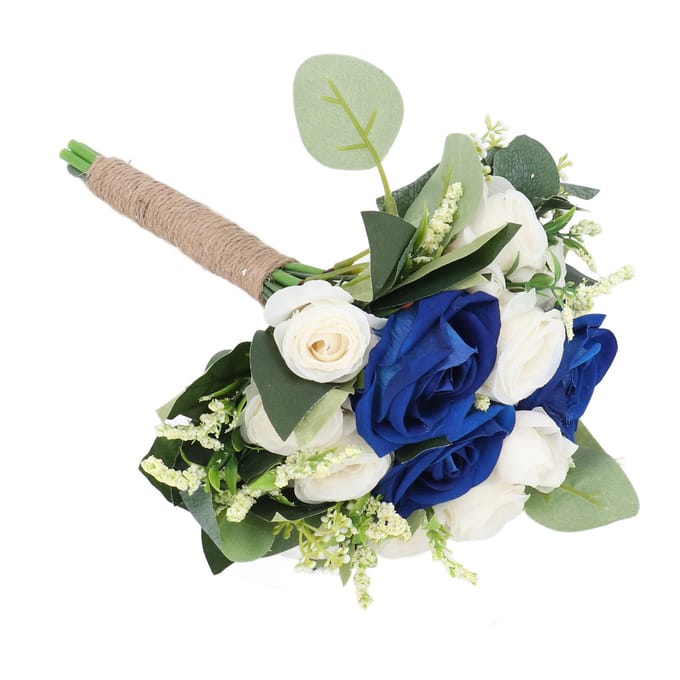 Bruidsboeket Kunstbloemen Boeket Romantisch Bruids Handboeket voor Feest wit