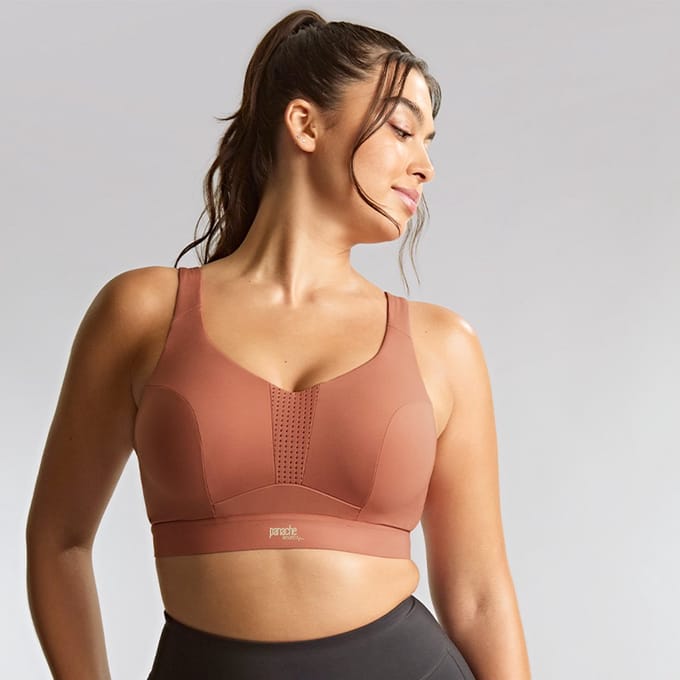 Panache - Endurance Wired Non Padded Sport BH - Sienna Rose - 90D