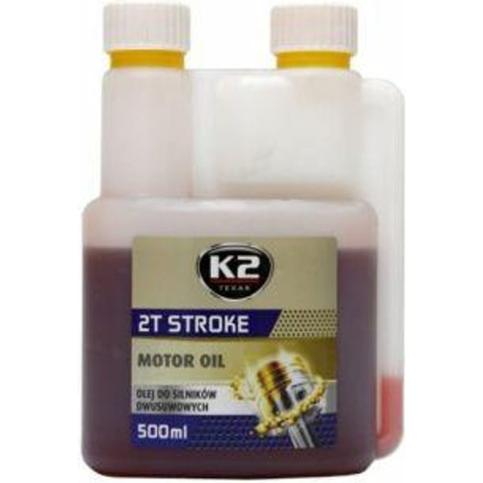 K2 Texar 2T Stroke - Półsynthetische Motorolie - 500ml - Rood