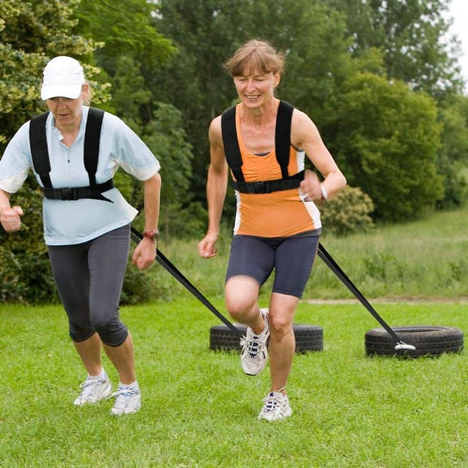 Weerstandstraining Apparatuur Schouderband Gewichtdragende Weerstandsband white