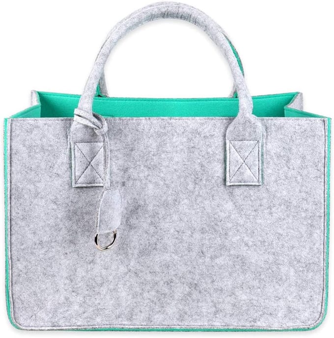Vilten boodschappentas 40x27x27cm in diverse kleuren