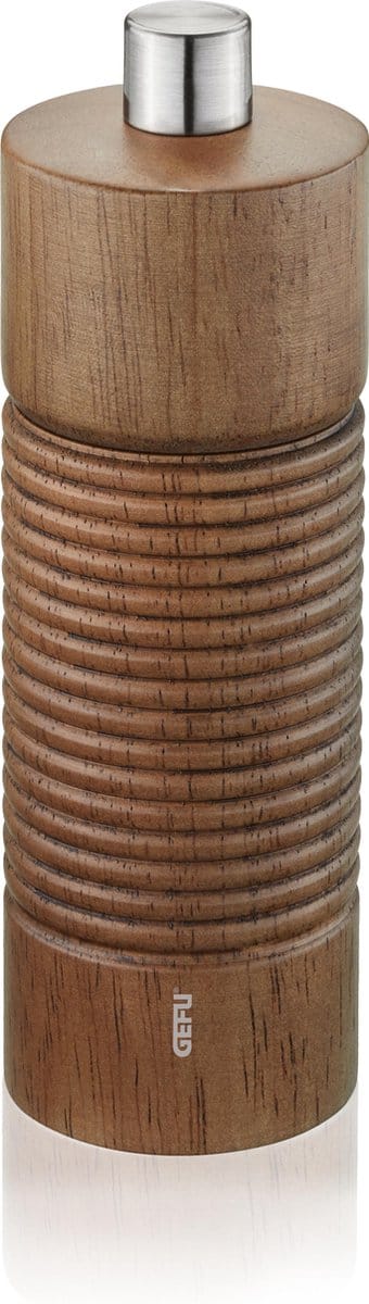 GEFU TEDORO Peper- en Zoutmolen – 14 cm – Rubberhout – Keramisch Maalwerk