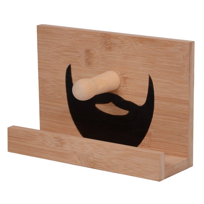 UNUS® Brillenstandaard brillenhouder bamboe hout volle baard