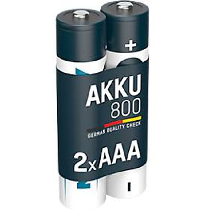 NiMH-accu MaxE micro AAA, 800 mAH, 2 stuks