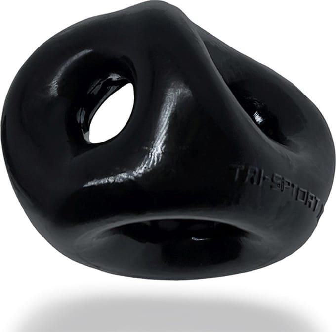 Oxballs - Tri-Sport XL - Cocksling met 3 Ringen - Zwart