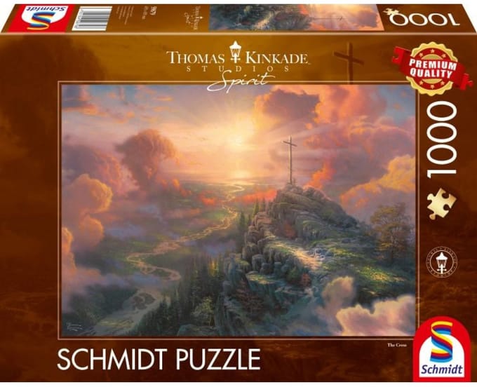 Schmidt puzzel Thomas Kinkade Spirit Het Kruis 1000 stukjes kunst.