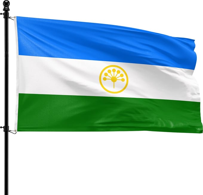 VlagDirect - Basjkirse vlag vlag - Basjkirostan vlag - 90 x 150 cm.