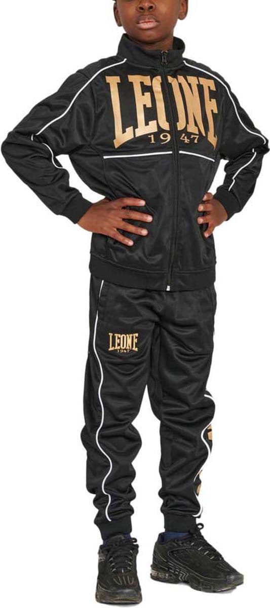Leone1947 Premium Logo Trainingspak Zwart L Kinderen