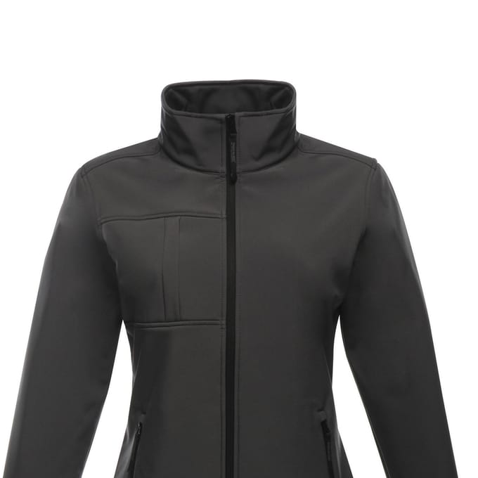 Regatta Dames/Dames Octagon II Zachte Shell Jas (Afdichting Grijs/Zwart)