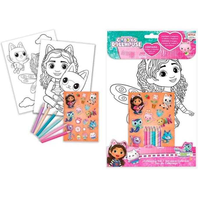 Gabby's Dollhouse Kleurset met stickers