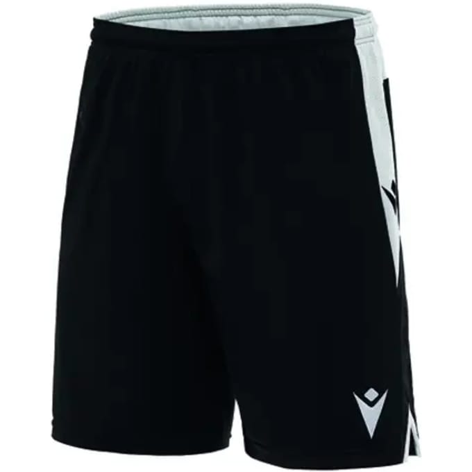 Macron Tempel Short Kinderen - Zwart / Wit | Maat: 9-10 Y