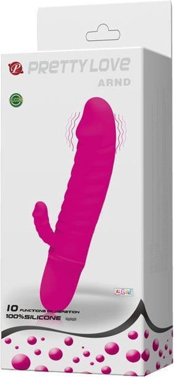 Pretty Love Arnd - Tarzanvibrator - 10 Standen - 12.5 x 2cm - Roze