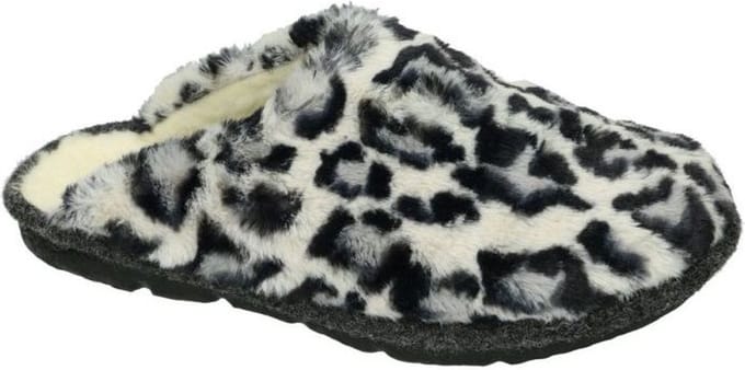 Westland -Dames -  zwart/wit - pantoffels - maat 40