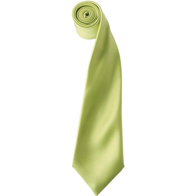 Premier Kleurencollectie Satijnen Stropdas (Kalk)