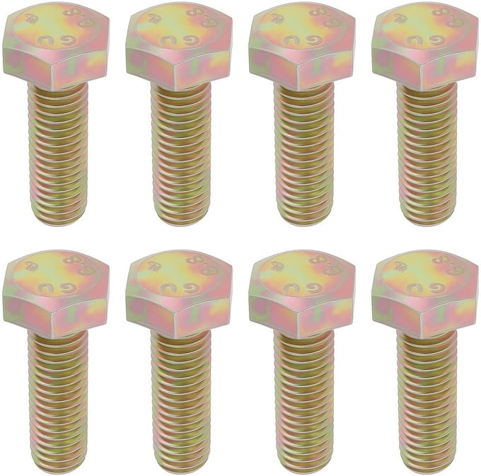 Dailygoods - 50 Stuks DIN 933 Hex Head Cap Schroeven M8 x 25mm
