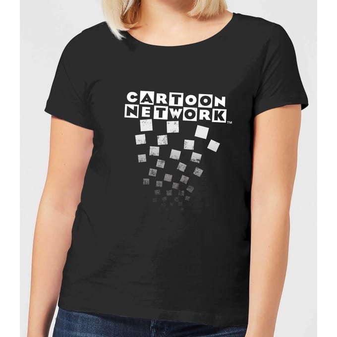 Cartoon Network Logo Fade Women's T-Shirt - Black - S