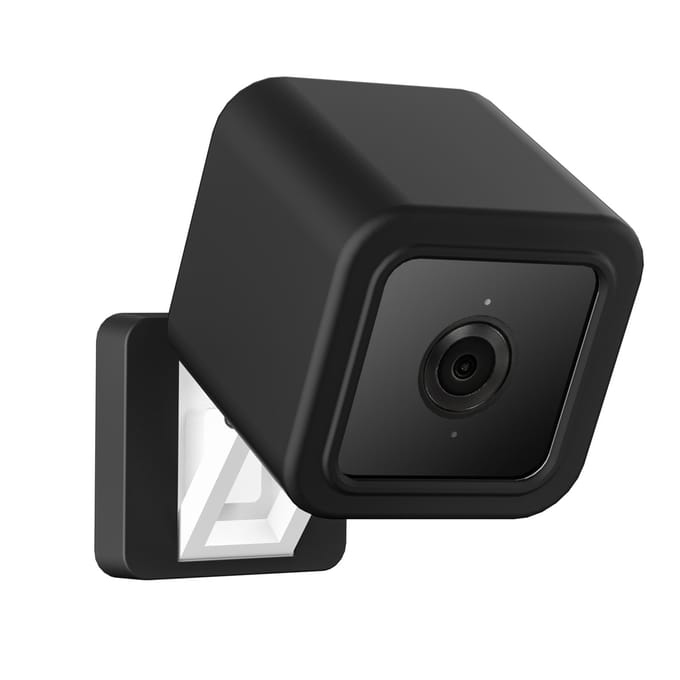 Compatibel met Wyze Cam V3 Mount, Siliconen Cover Beschermhoes Wandmontagebeugel met Wand Type 2 zwart