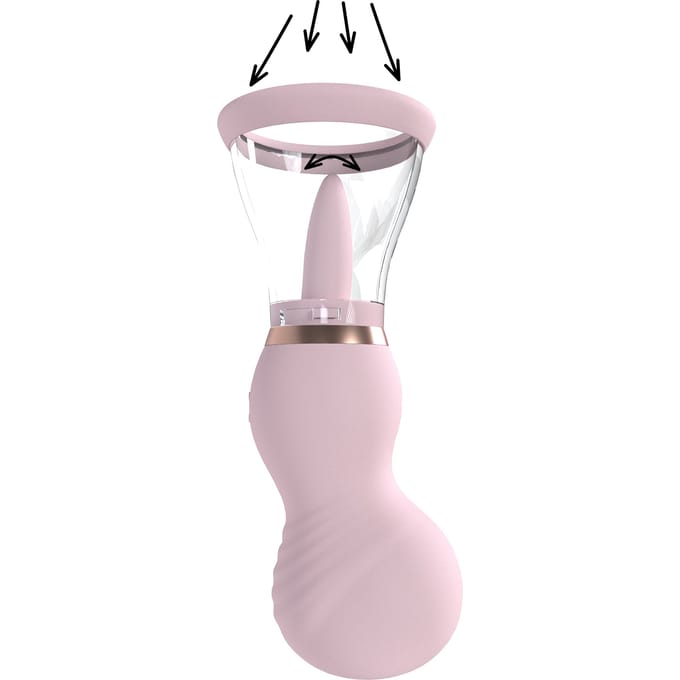Oplaadbare Vacuümpomp voor Vulva & Borsten Verstelbaar – Roze