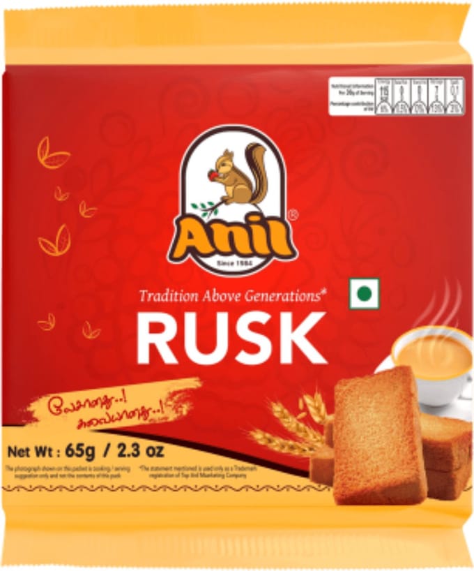 Anil - Gedroogde Cake - Rusk - 3x 65 g