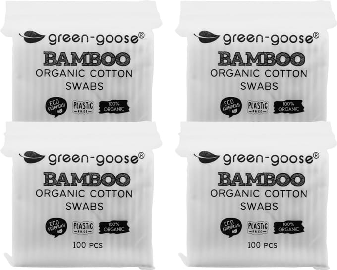 green-goose® Bamboe Wattenstaafjes | 400 Stuks | Plastic-Free